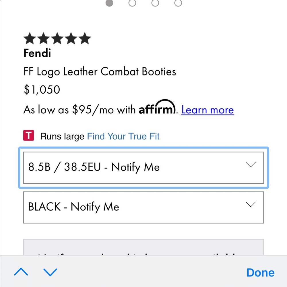 Authentic Fendi Combat Boots - Picture 6 of 8